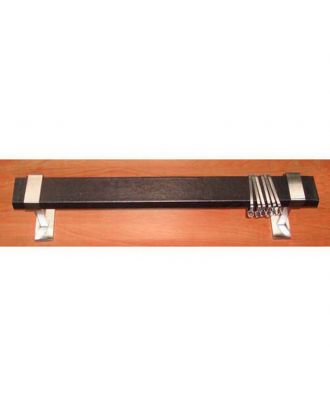 Erona Curtain Single Pole Silver X Leather Black