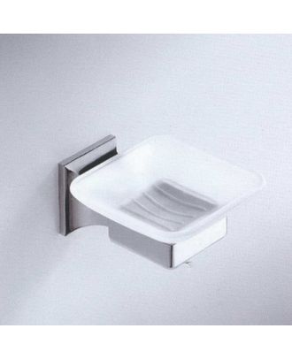 Chrome Glass Soap Holder