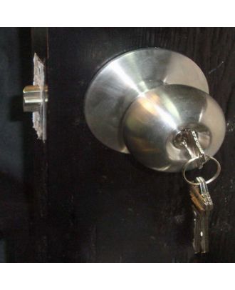 Silver Cylindrical Lock Set