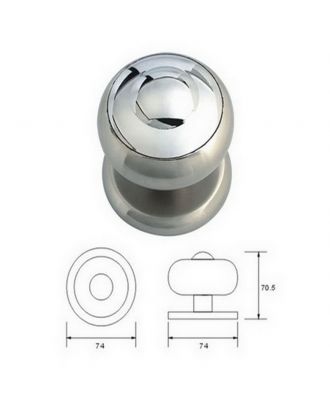 Silver X Chrome Knob