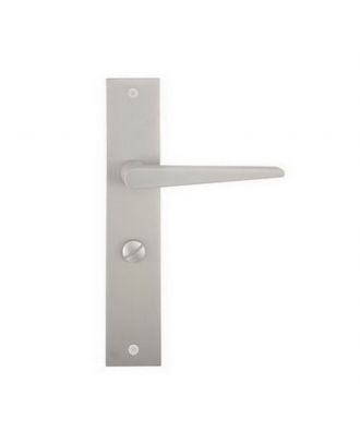 Bathroom Handle On Backplate With Lock
