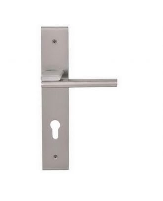 Bathroom Handle On Backplate With Lock
