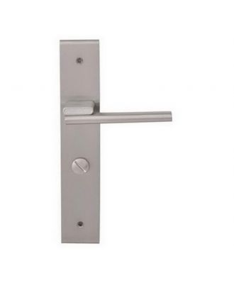 Bathroom Handle On Backplate With Lock