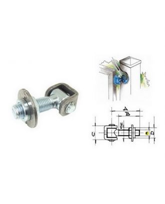 Regulating Hinge With Screwing Plate
