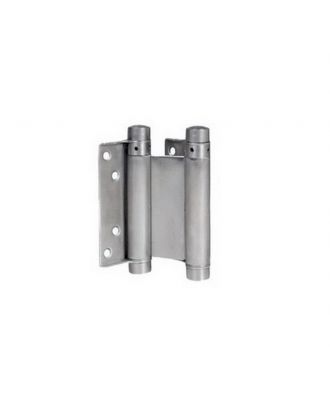 Natural Steel Double Acting Spring Hinge 29/75