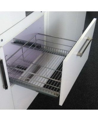 Wire Chrome Plated Kitchen Basket 50Cm