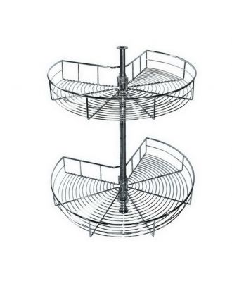 Chrome 3/4 Round Rack 85 Cm