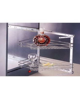 Chrome Cabinet Drawer Basket Right 30 Cm