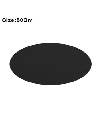 Blacktable Top Round Q80Cm