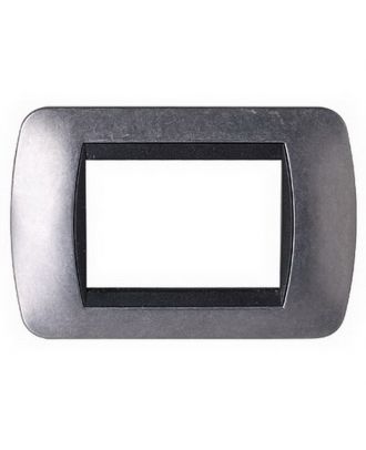 3 Module Zinc Plated Silver