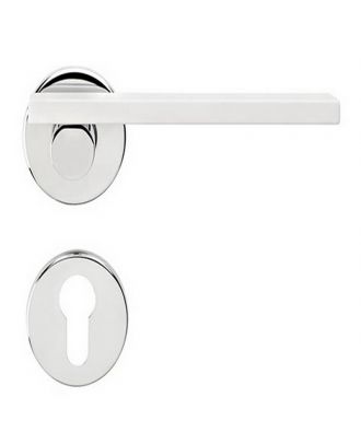 Minima Door Handle Rose With Cylinder Hole