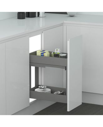 Cargo Cabinet With Two Shelves 30 Cm, Anthracite