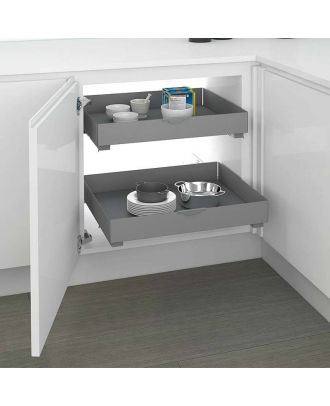 Drawer Extractable Basket With Spacers 90 Cm