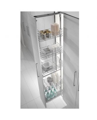 Cargo Cabinet Pull Out 40 Cm, Light Grey