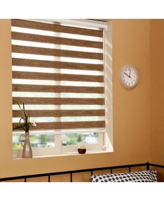 Zebra Blind Dark Brown