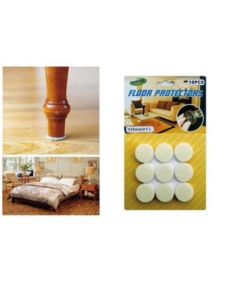 Self-Adhesive Floor Protector Artificial Wool White