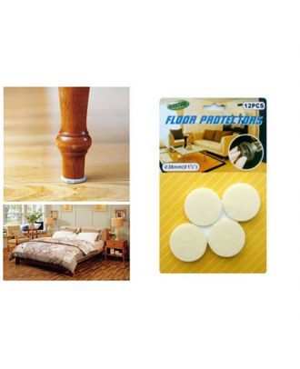Self-Adhesive Floor Protector Artificial Wool White
