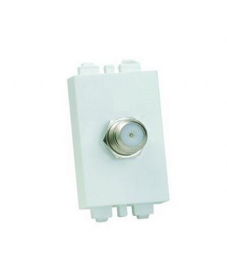White Satellite Tv Socket