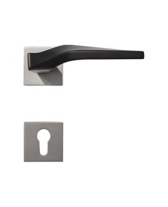 Handle On Square Rose-Silver * Black