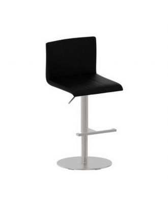 Stainless Black High Chair With Gaslift