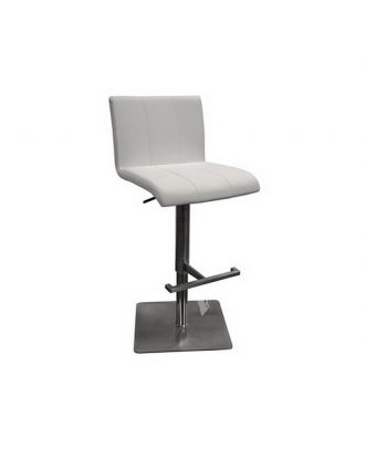 Stainless White High Chair With Gaslift