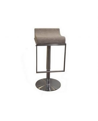 Stainless Light Beige Chair With Gaslift