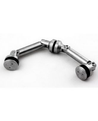 Stainless Steel Clamping Connector For Glass-Wall-Glass