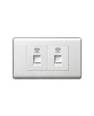 2 Gang Tel Socket