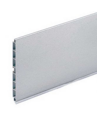 Pvc Plinth Coextruded With Brushed Aluminum Foil 502 Finish H.15 Cm