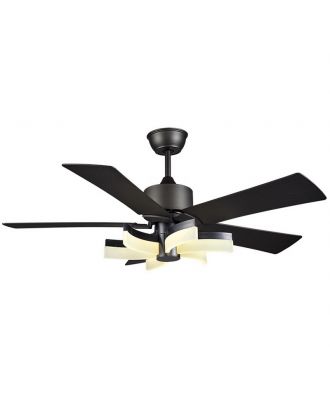 Ceiling Fan Led Lamp 5 Blades With Remote Control