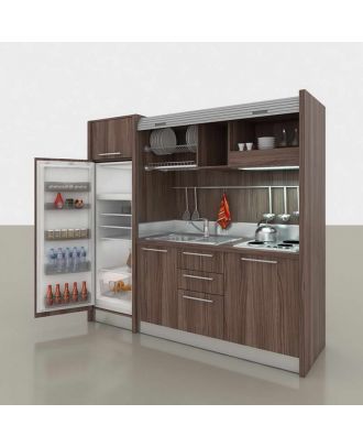 Mini Kitchen With Rolling Shutter-Left