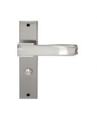 Bathroom Handle On Backplate With Lock