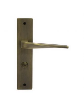 Bathroom Handle On Backplate With Lock