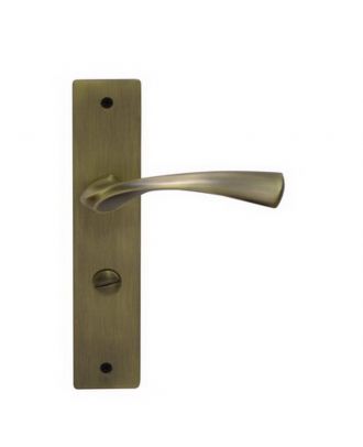 Bathroom Handle On Back-Plate With Lock