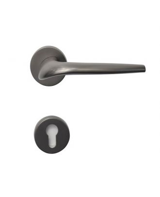Entrance Lever Handle With Cylinder Hole
