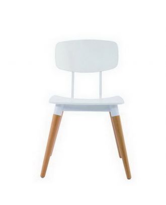 Wooden White Chair
