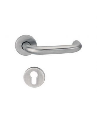 Stoccolma Door Handle On Round Rosette Yale
