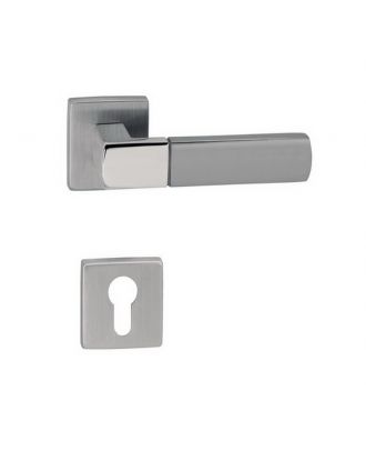 Rhodos Door Handle On Round Rosette Yale