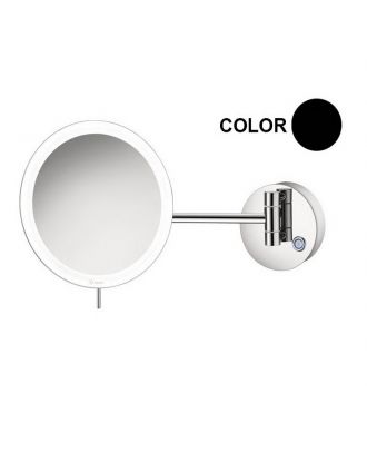 Wall Mounded Led Magnifying Mirror X4-Black