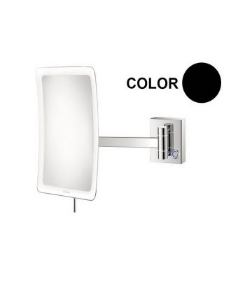 Wall Mounded Led Magnifying Mirror X4-Black