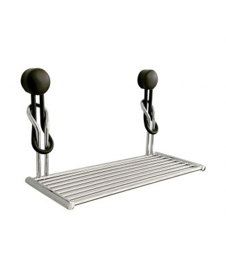 Bath Soap Dish-Black Mat X Chrome