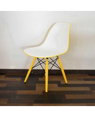 Leisure Chair Yellow X White