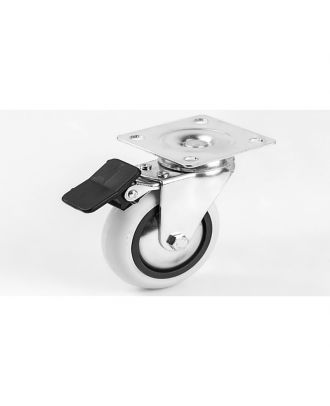 Pvc Disc Wheel With Brake 75X25