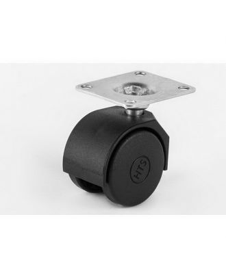 Double Pulley Screwed Wheel 40Mm