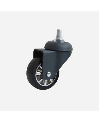 Anthracite Chrome Pulley Screw Caster 50 X 20