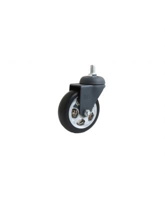 Anthracite Chrome Pulley Screw Caster 75Mm