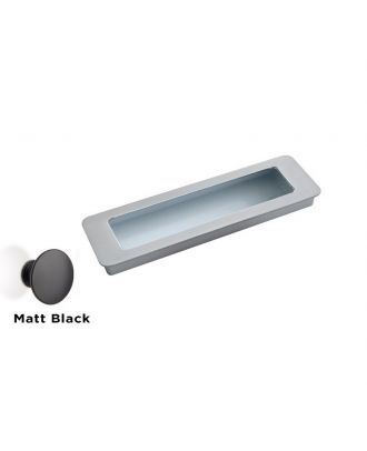 Sliding Door Handle 160Mm, Matt Black