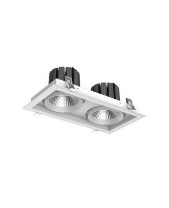 Square Recessed Downlight 60W Black