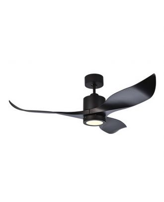 Ceiling Fan With Light 52"-Rubber Bronze