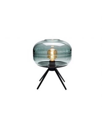 Modern Table Lamp,Smoky Grey Glass
